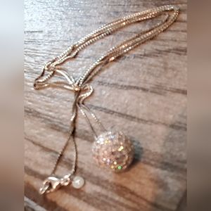Silpada Sterling Silver Necklace with CZ ball